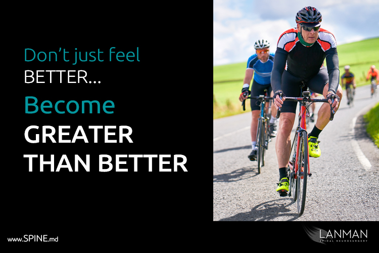 cyclists felling greater than better