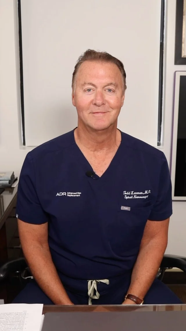 Does your back hurt or pop when coughing? This can happen because your spinal canal is a column of spinal fluid that circulates through the spine, and when you cough or sneeze, your blood vessels dilate, compressing the spinal fluid. If you have a pinched nerve or degenerative disc, that compressed fluid can shock that nerve or disc, and you may feel a jolt of pain. Coughing or sneezing hard enough can even rupture or herniate a disc.
.
.
.
#ADRSpine #DrToddLanman #LanmanSpinalNeurosurgery  #artificialdiscreplacement #spinehealth #discreplacement #RestortativeMotionSpineSurgery #lumbardiscreplacement #neckpain #backpainrelief #neurosurgeon
