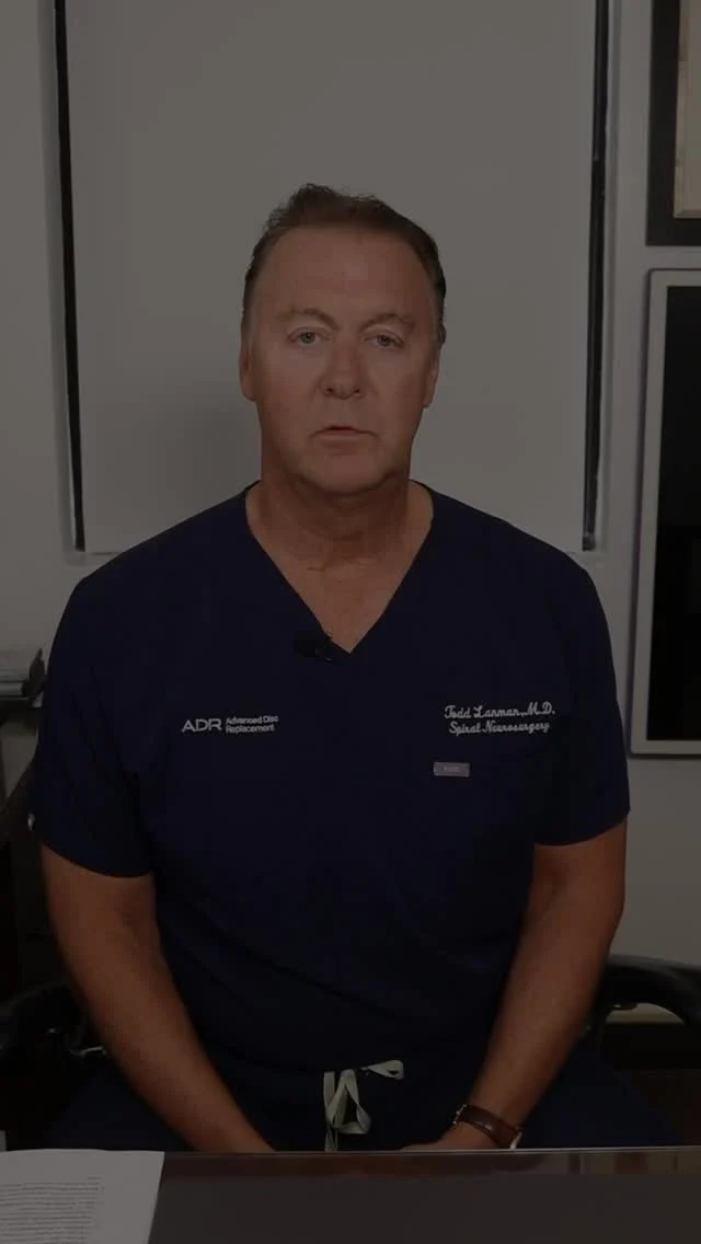 Can dizziness be caused by spinal disc issues in the neck? Dr. Lanman explains that, in some cases, dizziness is actually cervical vertigo. While the precise mechanism behind this connection is unclear, he’s seen firsthand how ADR has the potential to dramatically relieve a patient’s dizziness. 
.
.
.
.
.
#ADRSpine #DrToddLanman #LanmanSpinalNeurosurgery  #artificialdiscreplacement #spinehealth #discreplacement #RestortativeMotionSpineSurgery #lumbardiscreplacement #neckpain #backpainrelief #neurosurgeon